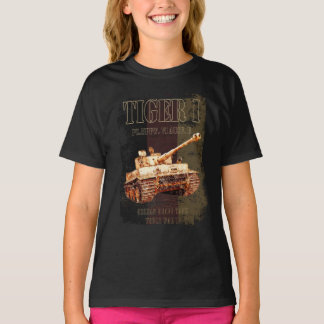 Camiseta Tiger I German Heavy Tank WII com bandeira alemã