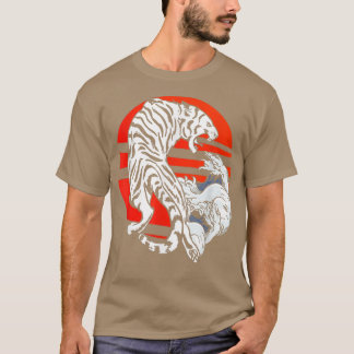 Camiseta Tiger Japonês Art Wave Predator Wilderne