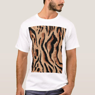 Camiseta Tiger Leopard: Pele Animal Sem Semente