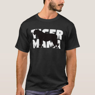 Camiseta Tiger Mama para Tiger Lover Animal Mãe Tiger Mo