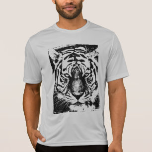 Camiseta Tiger Mens Ativewear Sport-Tek Competidor Silver