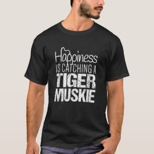 Camiseta Tiger Muskie Feliness está pegando um Tiger Muskie