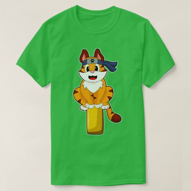 Camiseta Tiger Ninja Artes Marciais (Frente do Design)