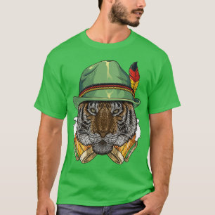 Camiseta Tiger Oktoberfest Lederhosen German Beer Fest Bava