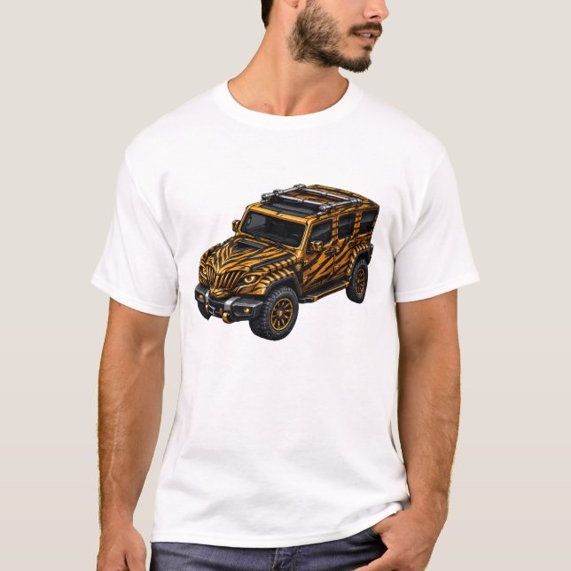 Camiseta Tiger Orange Adventure SUV — BV-JTO (Frente)