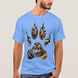 Camiseta Tiger Paw Safari Zoo Wildlife Zookeeper Grande