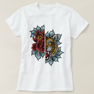 Camiseta Tiger Peony Design original