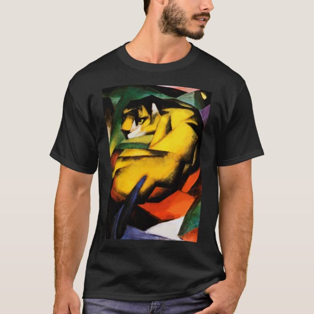 Camiseta Tiger pintura de Franz Marc (Frente)