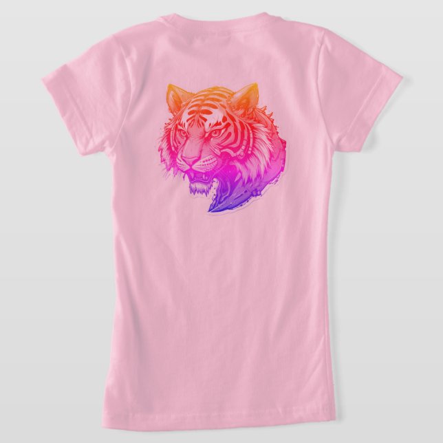 Camiseta Tiger Portrait (Postura das costas)