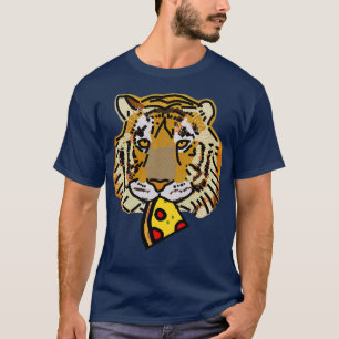 Camiseta Tiger Portrait com Pepperoni Pizza Slice