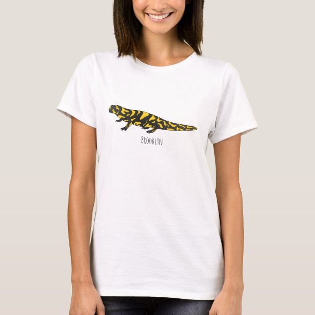 Camiseta Tiger salamander cartoon (Frente)