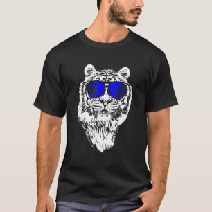 Camiseta Tiger Sunglass Party Music Tiger Love Tiger Fans