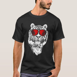 Camiseta Tiger Sunglass Party Music Tiger Love Tiger Fans