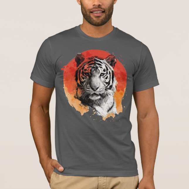 Camiseta Tiger symbol of courage.  (Frente)