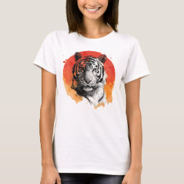 Camiseta Tiger symbol of courage.  T-Shirt