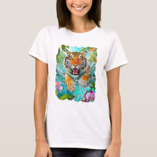 Camiseta Tíger tropical T-ShirGemma Orte Diseños