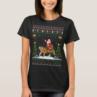 Camiseta Tiger Ugly Christmas Gift Engraçado Papais noeis A