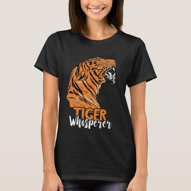 Camiseta Tiger Whisperer Bengal Tiger Face Wild Tiger Eye S (Frente)
