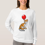 Camiseta Tiger with Balloon<br><div class="desc">This design is the perfect gift for a birthday, Christmas and other celebrations. It is suitable for women, men and kids.</div>