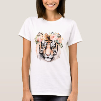 Camiseta Tiger with Flowers T-Shirt – Bold & Beautiful Grap