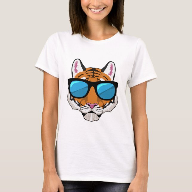 Camiseta Tiger with Sunglasses (Frente)