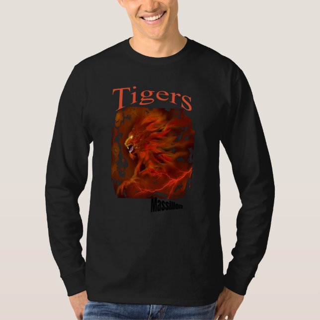 Camiseta Tigers Face Sports Football Baseball Basketball Gr (Frente)