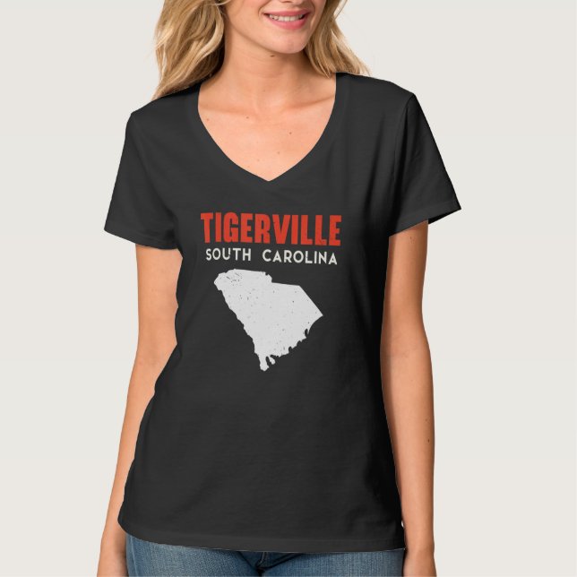 Camiseta Tigerville South Carolina USA State America Travel (Frente)