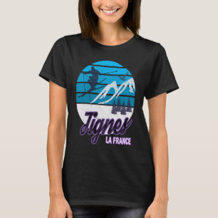 Camiseta Tignes França Alpes franceses Ski Resort Snowboard