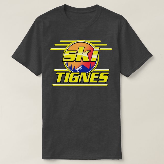 Camiseta Tignes ski (Frente do Design)