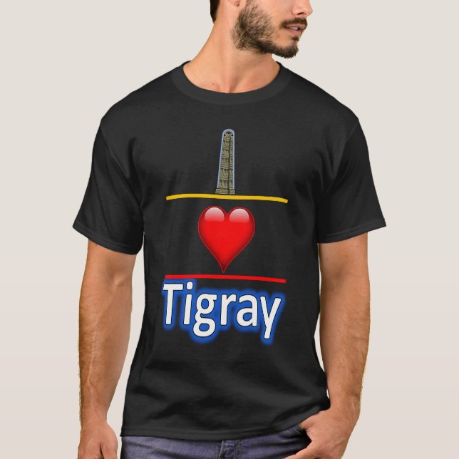 Camiseta Tigray Etiópia - roupas tradicionais de roupas da  (Frente)