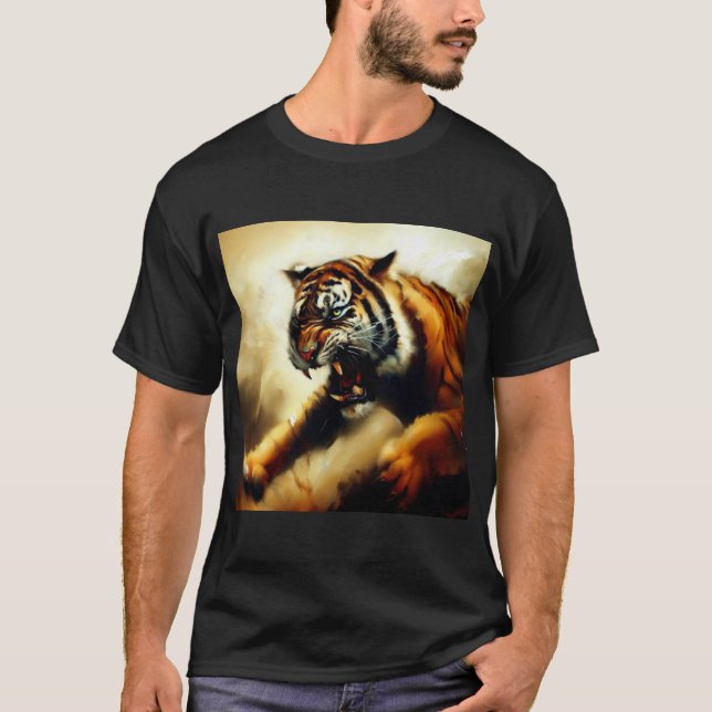 Camiseta Tigre (14) Gato Selvagem (Frente)