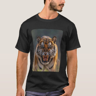 Camiseta Tigre Agressivo Rugindo
