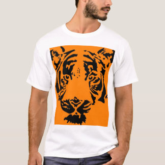 Camiseta tigre alaranjado