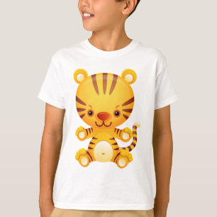 Camiseta Tigre bonito de Kawaii