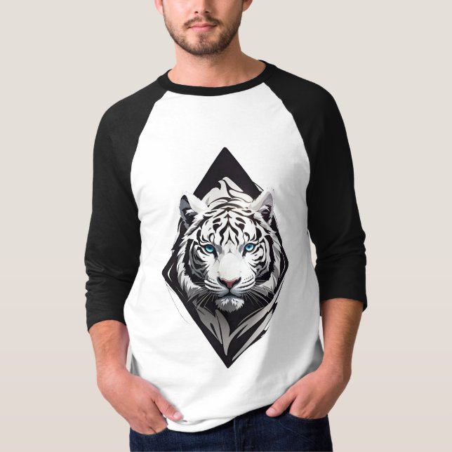 Camiseta Tigre Branco (Frente)