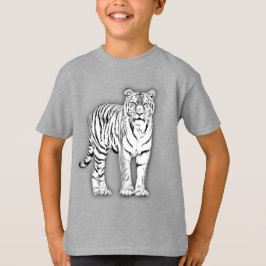 Camiseta Tigre branco desenhado