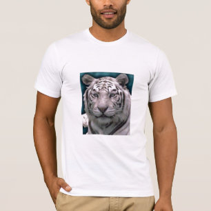Camiseta Tigre Branco, T-Shirt Ringer