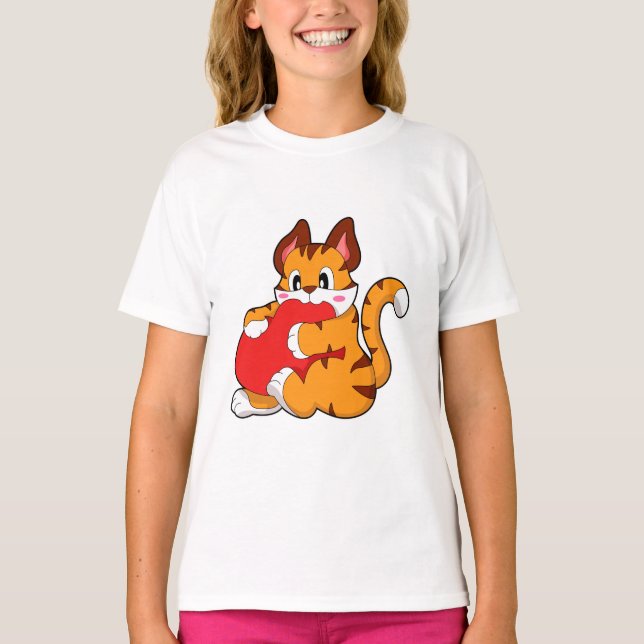Camiseta Tigre cat em Love with Heart.PNG (Frente)