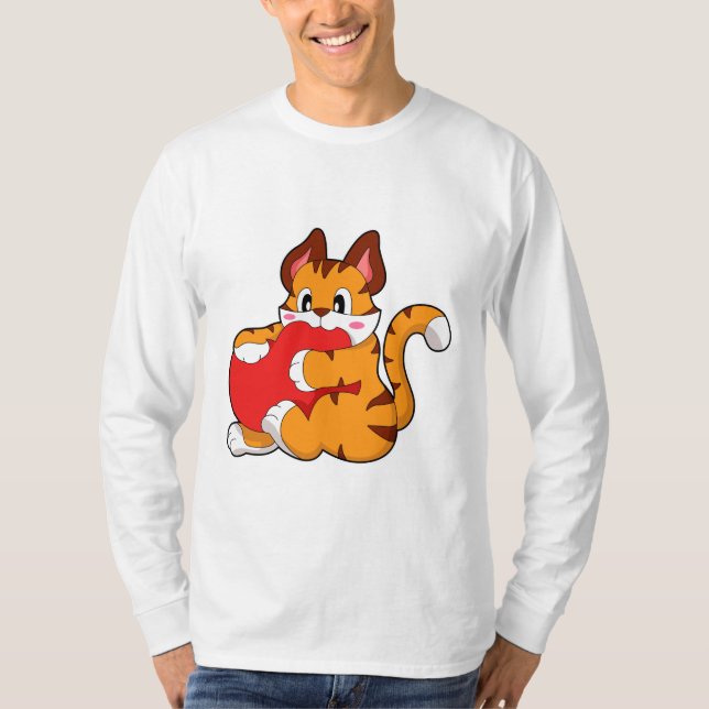Camiseta Tigre cat em Love with Heart.PNG (Frente)