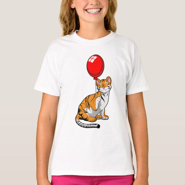 Camiseta Tigre com Balão (Frente)