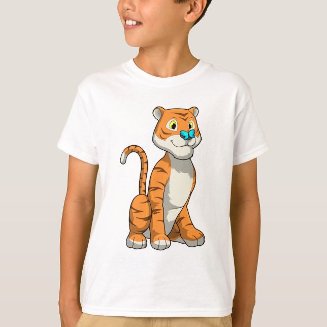 Camiseta Tigre com borboleta (Frente)