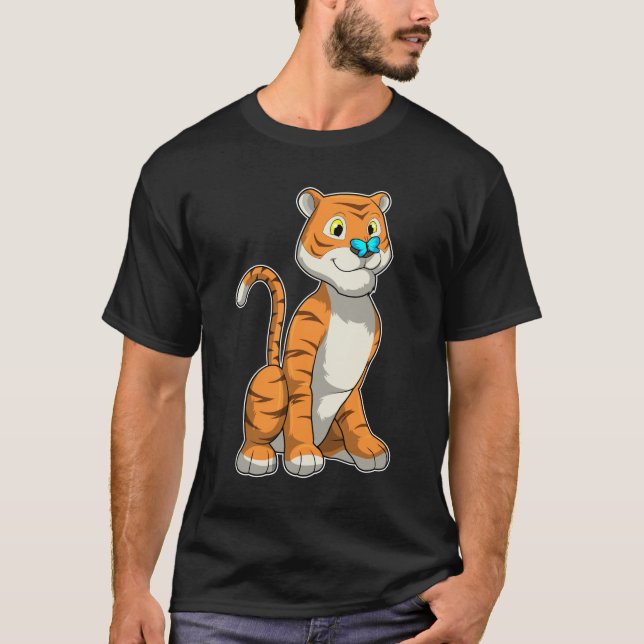Camiseta Tigre com borboleta (Frente)