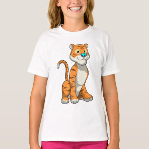 Camiseta Tigre com borboleta
