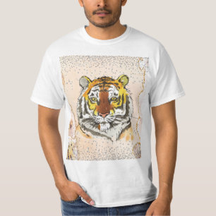 Camiseta Tigre com brilho impresso