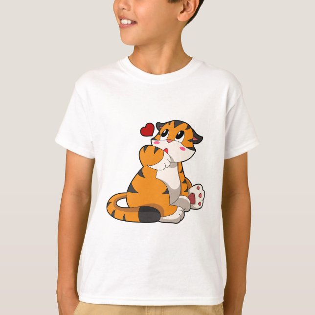 Camiseta Tigre com Coração (Frente)