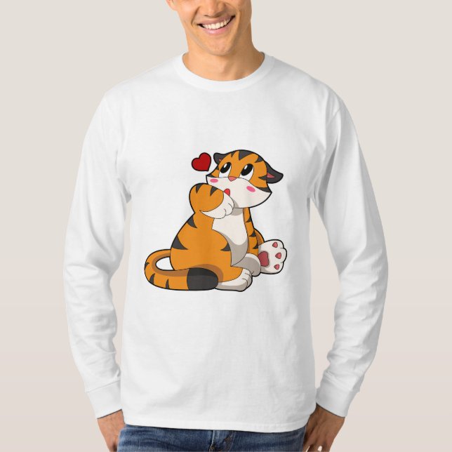 Camiseta Tigre com Coração (Frente)