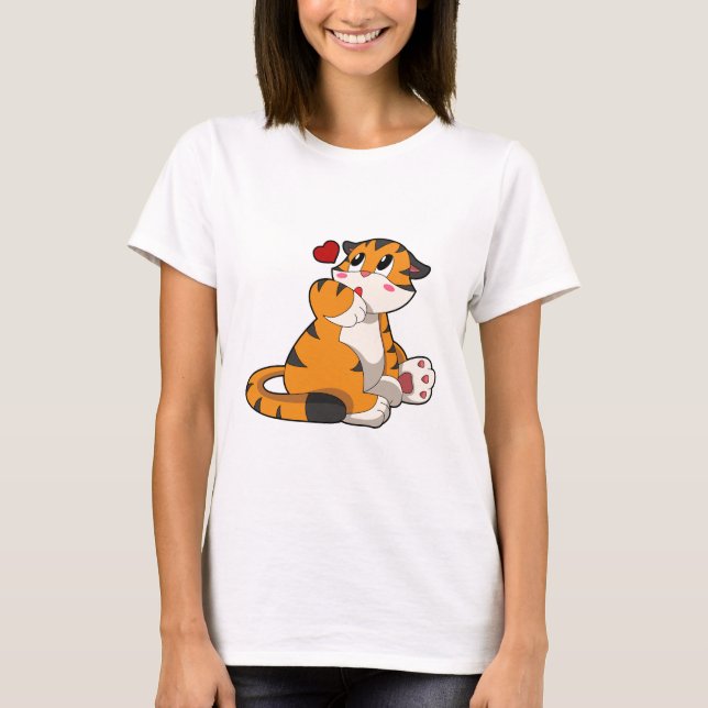 Camiseta Tigre com Coração (Frente)