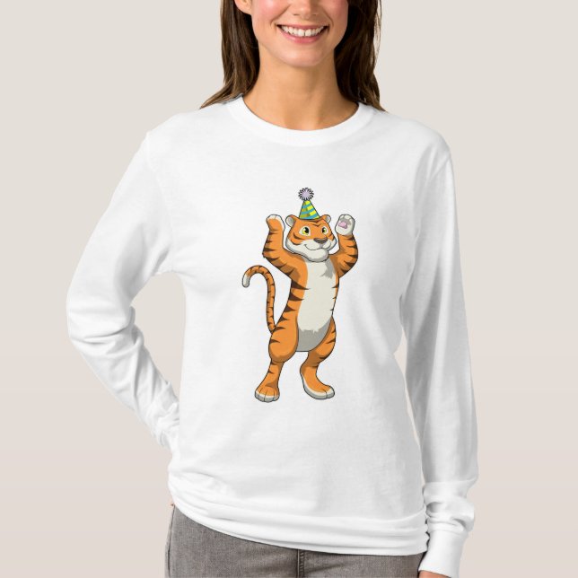 Camiseta Tigre com o Partido do Chapéu (Frente)