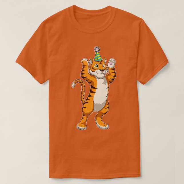 Camiseta Tigre com o Partido do Chapéu (Frente do Design)