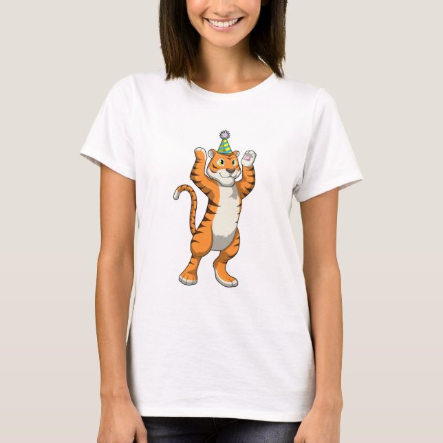 Camiseta Tigre com o Partido do Chapéu (Frente)